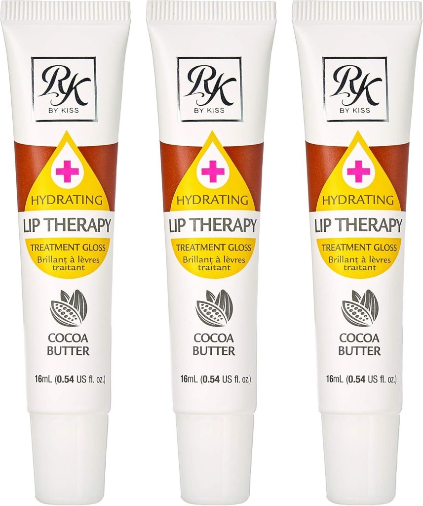 Ruby Kisses Hydrating Lip Therapy Treatment Gloss Cocoa Butter RLO03D1 (3 PACK)